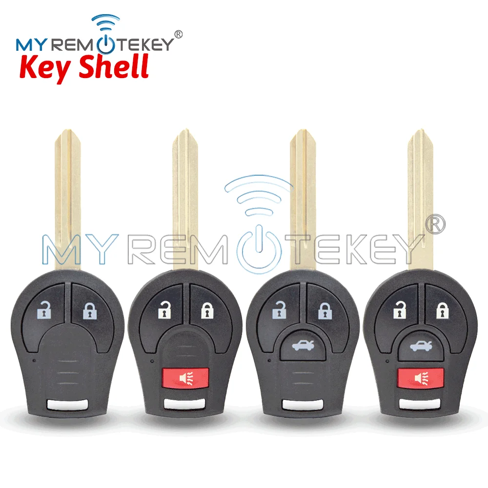 

REMTEKEY CWTWB1U751 Remote Key Shell Case NSN14 Blade 2/3/4Buttons for Nissan 350Z Sentra Maxima Armada Altima 2002-2015