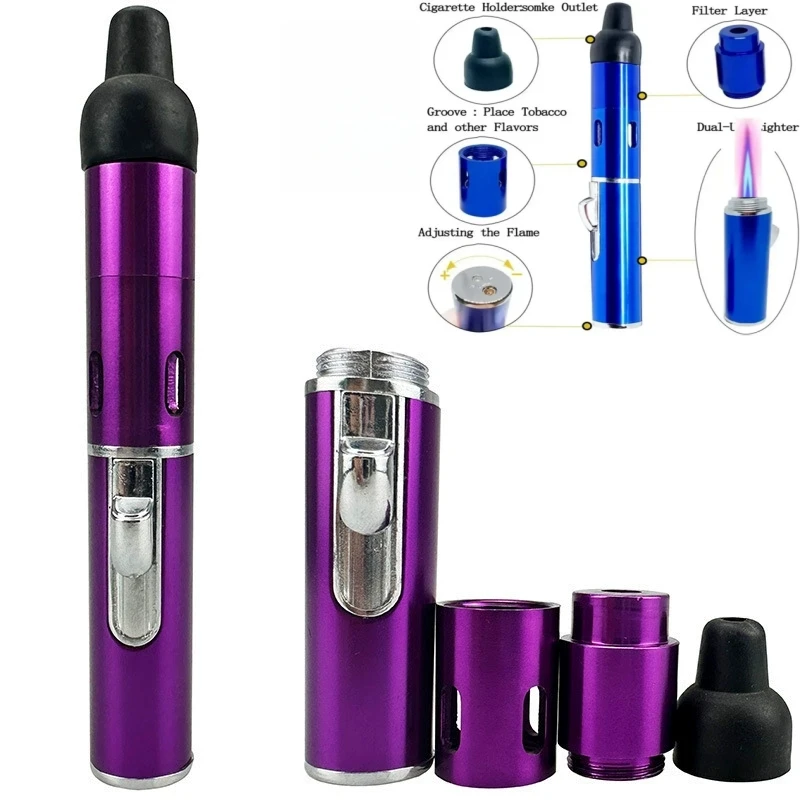 2026 NEW Metal Torch Windproof Multi-function Aromatherapy Lighter Refillable Pen Lighter Jet Flame Butane Lighter