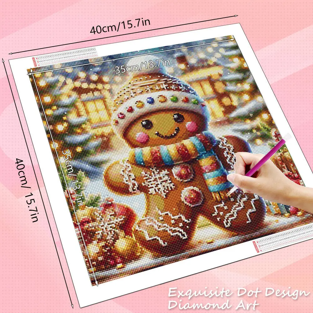 HUACAN Diamond Painting Full Kits Tree Christmas Wall Decor Mosaic House Embroidery Pictures Of Rhinestones - view 2
