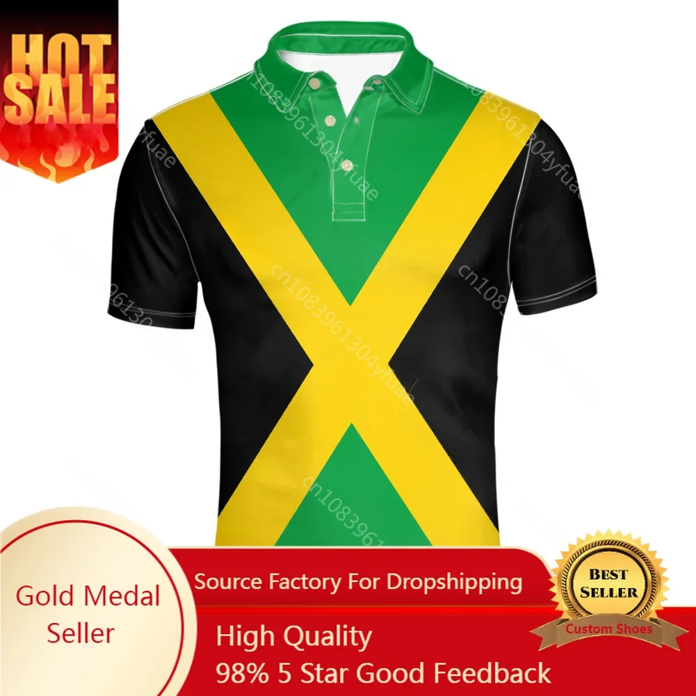 

Jamaica youth free custom made name number jam Lapel T Shirt nation flag Jamaican country college print photo logo clothing