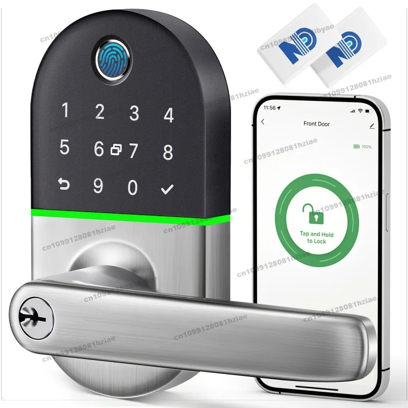 Keypad Door Lock with Handle: Keys Entry Door Lock