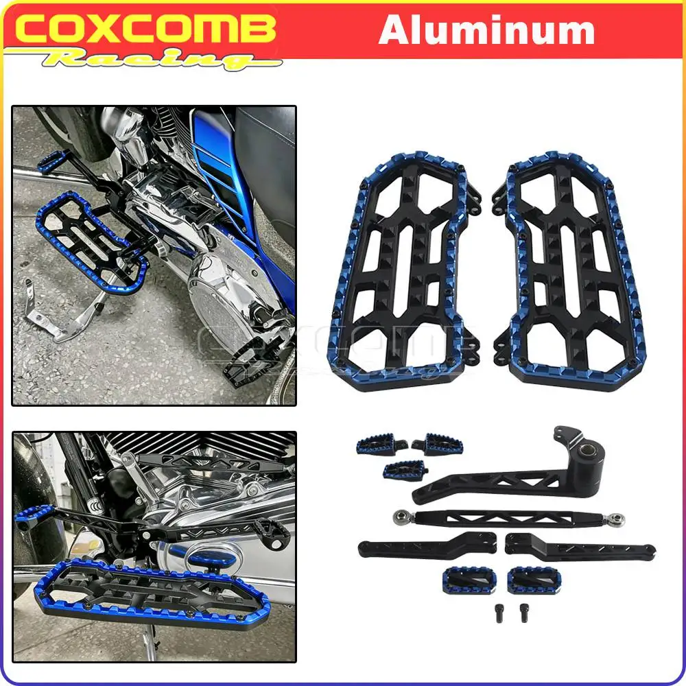 

Для мотоциклов Harley Touring FLHX FLTR FLHT FLHR FLRT: подножки, рычаги тормоза, передние и задние рычаги переключения передач, тяги переключения, подножки-платформы.