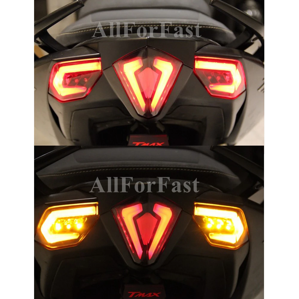 Yamaha Tmax 530 2012-2016 LED Turn Signal Lights T-max 530 12-16 LED Front Rear Tail Brake Lamp Indicators With Emark