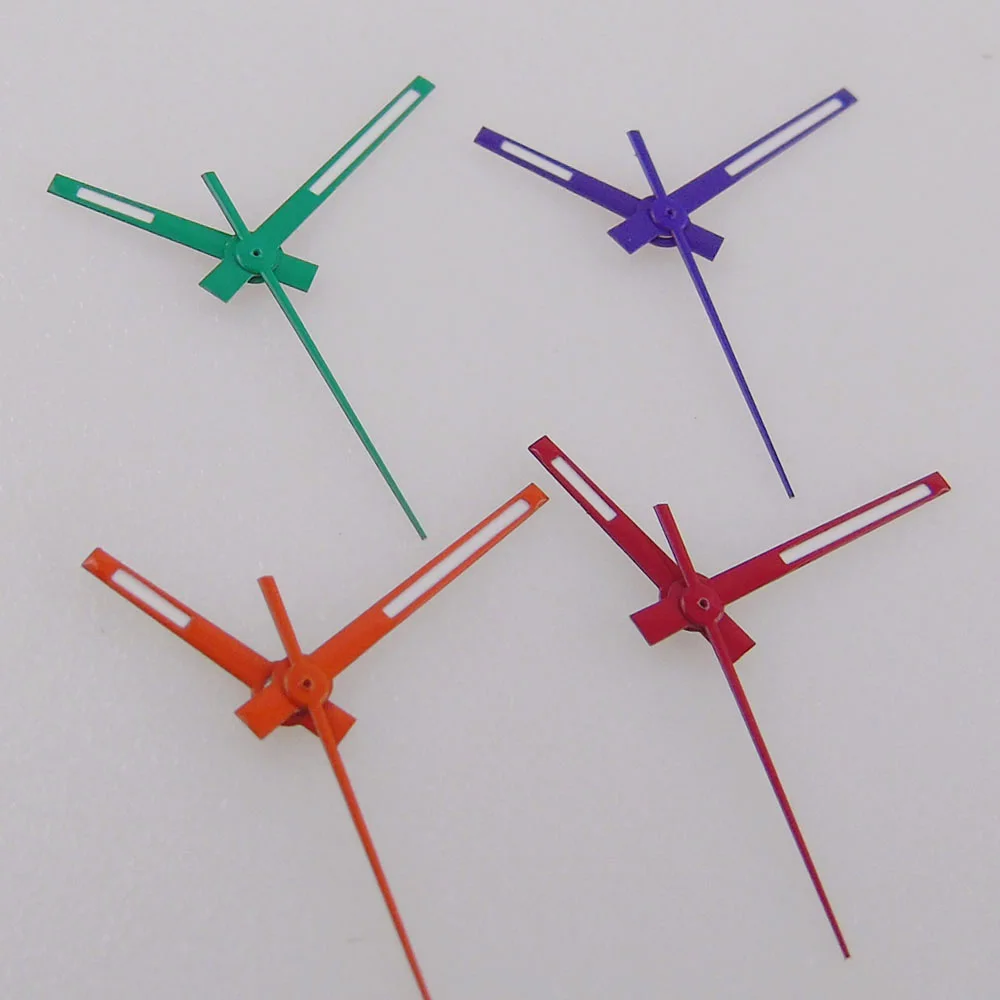 Silver Blue Green Red DJ Watch Hand fit NH35A NH36A NH38 NH70 NH72 ETA 2824 PT5000 Automatic Diving Watch Accessories Parts Set image 2