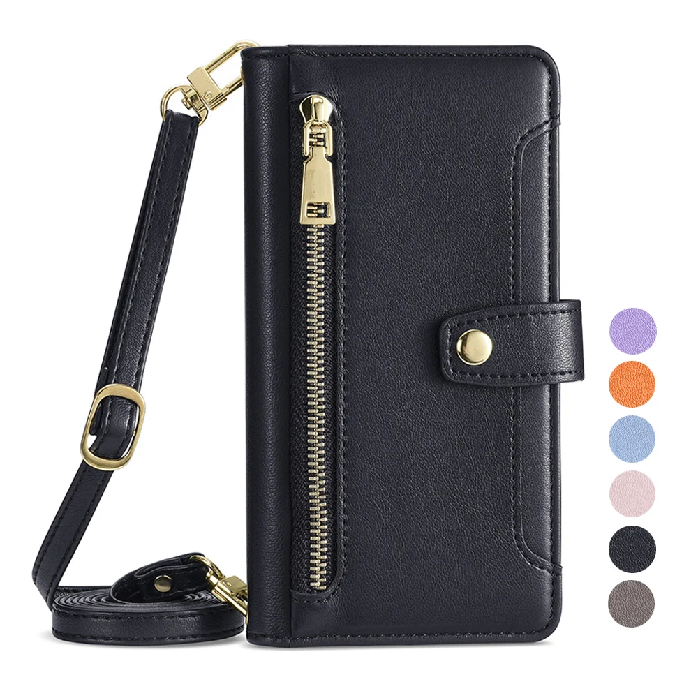 Multi-Function Wallet Flip Case for TCL 40 30 XL Pro 20R 20AX 40R 40T 30V 30Z 30XE 30E Stylus 5G Bremen Leather Cover