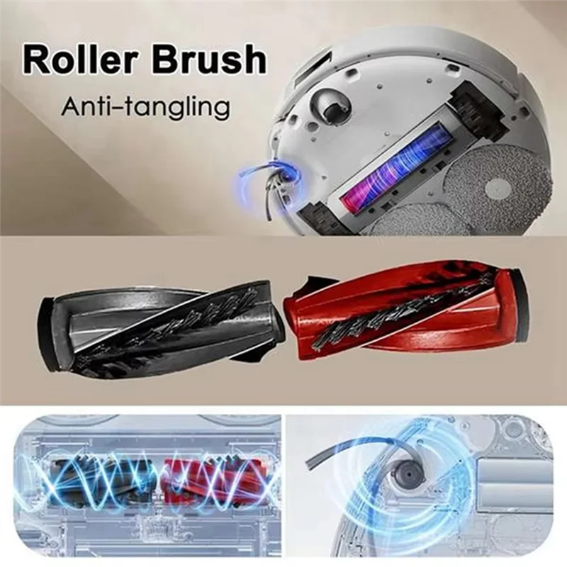 

BAAM-For Roborock Saros 10 / G30 Robot Vacuum Cleaner Main Side Brush Cleaning Home Appliance Accessories