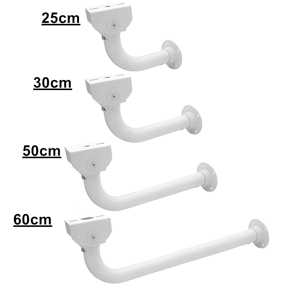 

White CCTV Camera Bracket Wall Ceiling Mount Indoor Outdoor Stand Holder Long Arm Bracket for Hikvision Dahua Security Cameras