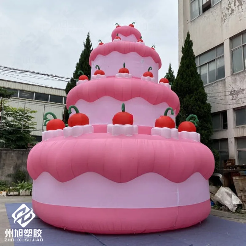 

Inflatable cake, giant advertising inflatable pink cake model inflatable birthday cake