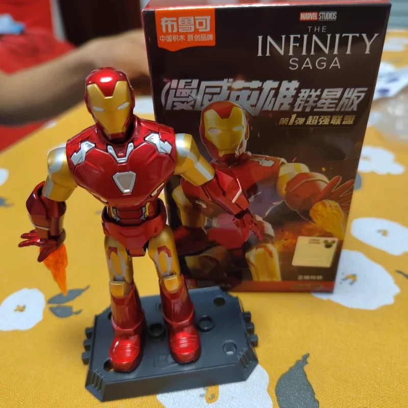 100% Asli Blokees Marvel Heroes Edisi Bintang Kotak Buta Iron Man Iron Spider Mk1 Mesin Perang Model Koleksi Figur Aksi