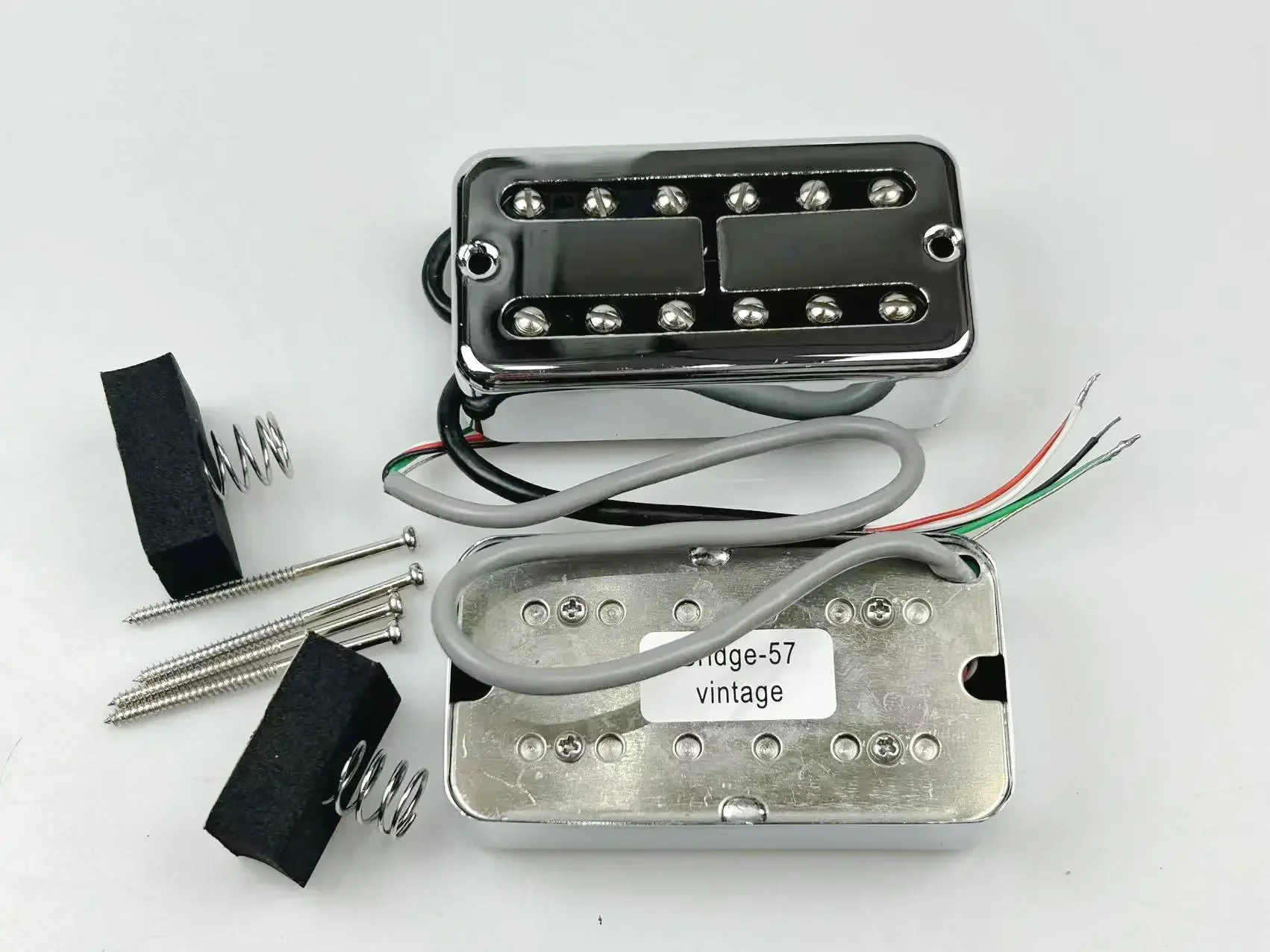 Upgrade Guitar Pickups Vintage FilterTron Style Humbucker Pickups Set Chrome N 7.75k B 8.02k Professional Guitar Parts