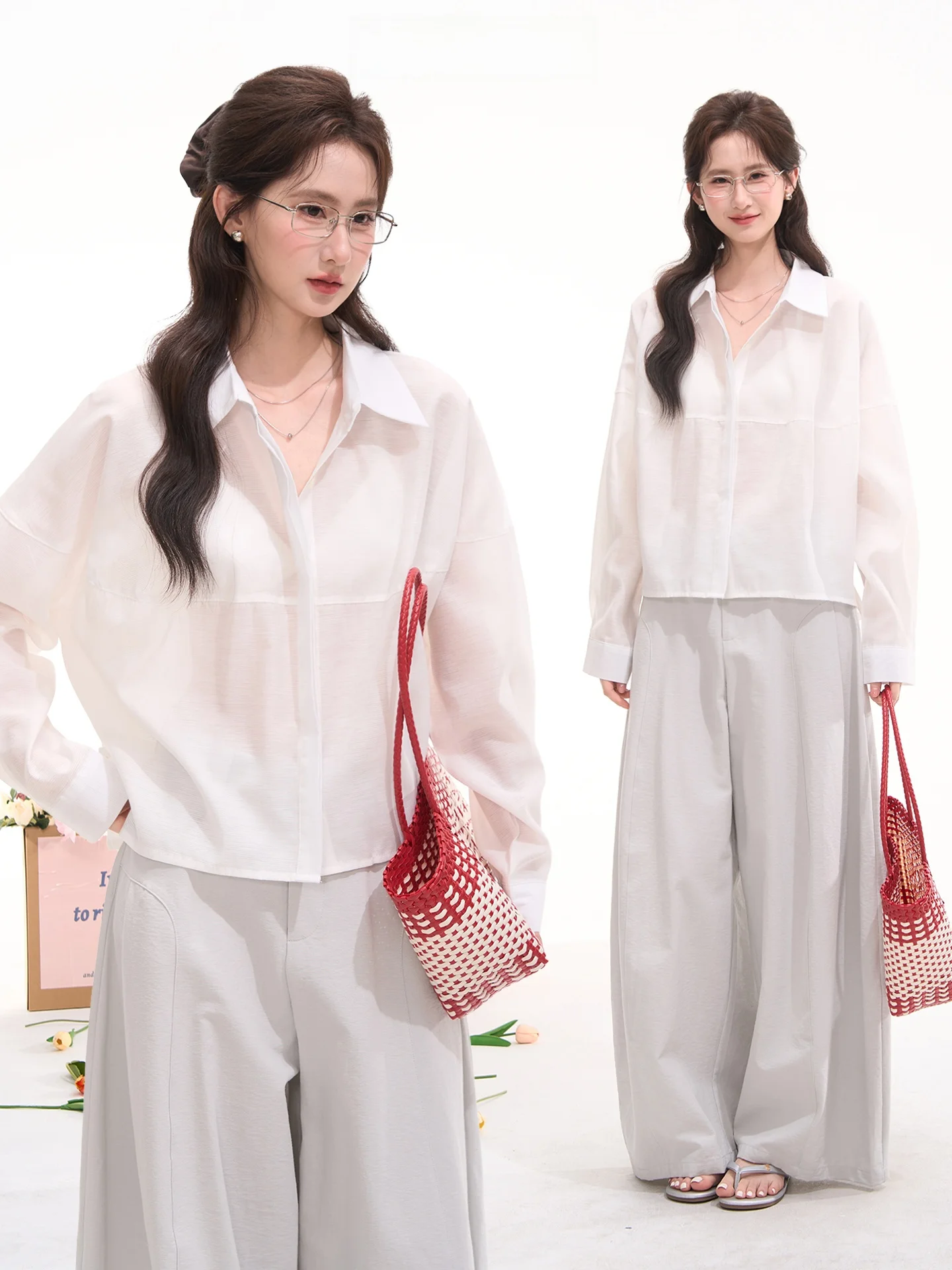 

Heme Long Sleeve Striped Shirt Women's Commute Style Loose Fit Cotton Blend Shirt Spring Summer Fashion Ladies' Premium