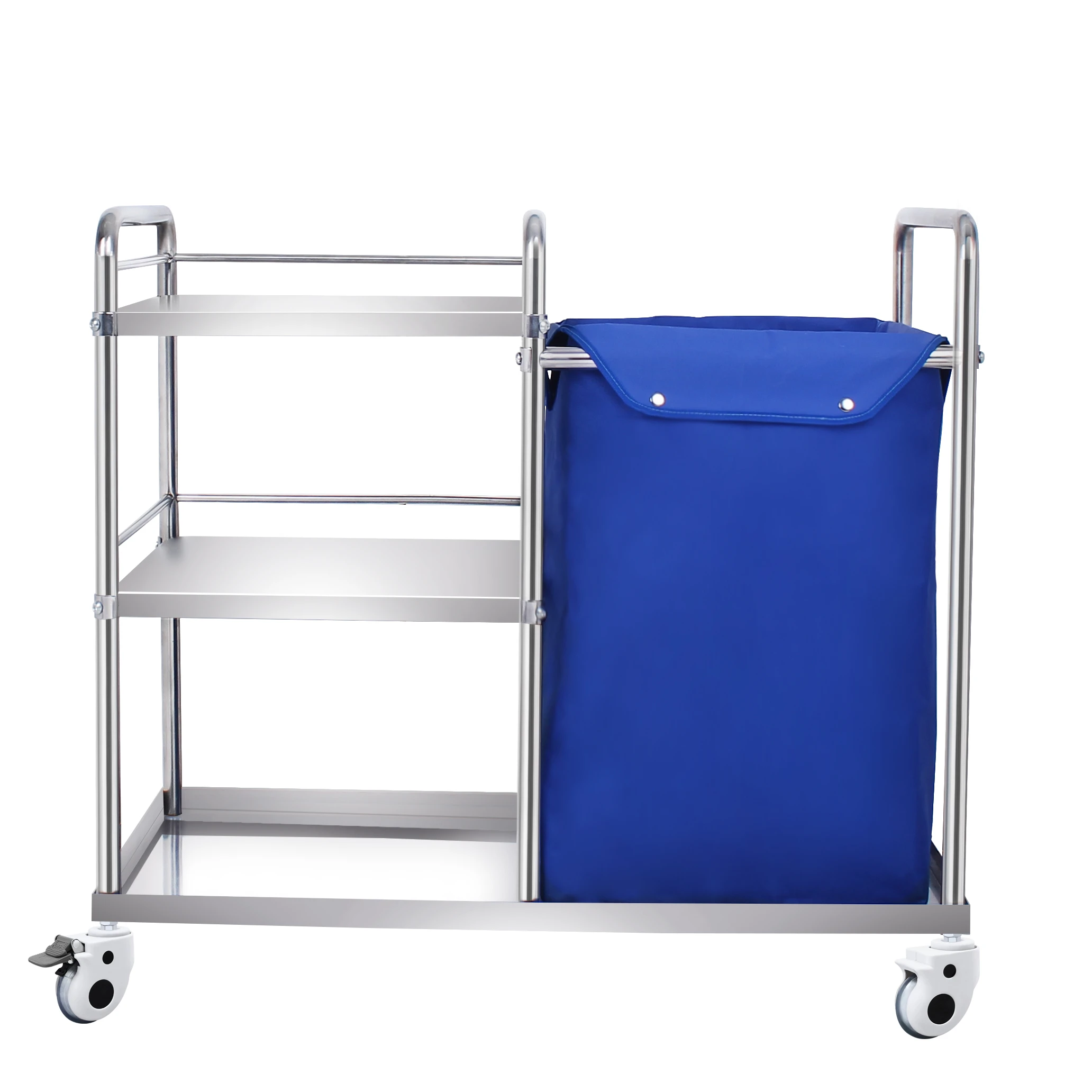 900x450x860mm Customized Multi-Function Removable Dirt Bag Hospital Cart Medical Nursing Trolley