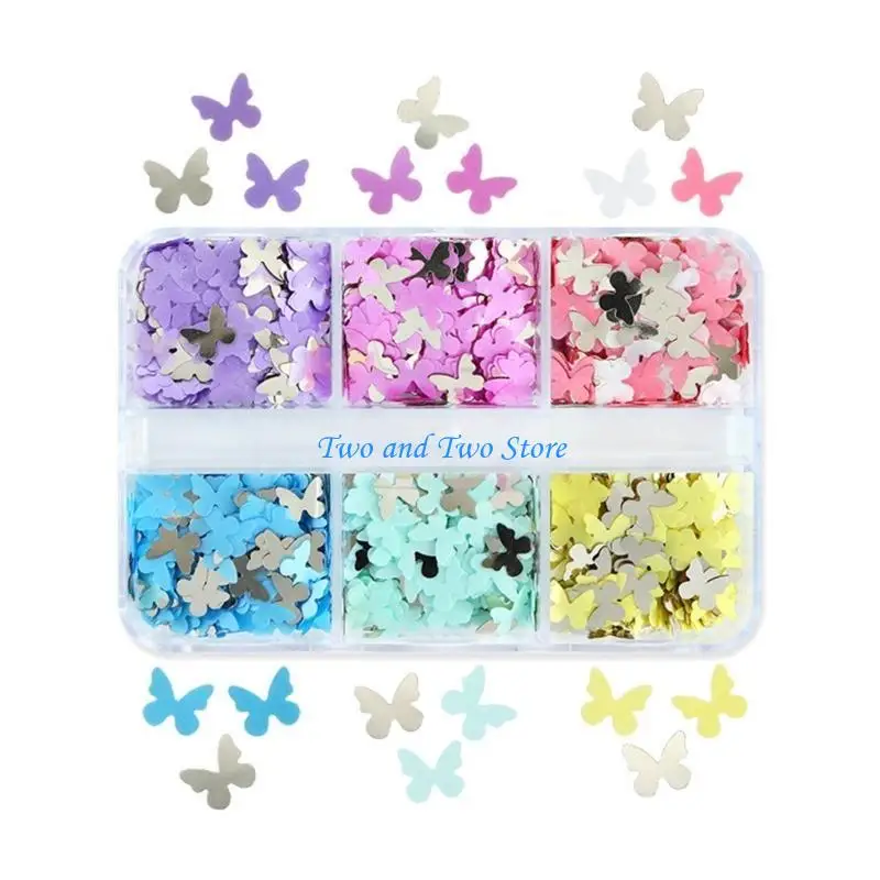 

HX6F Sequins Mix Glitter Mix Manicure Decoration Sparkling Sequins for DIY