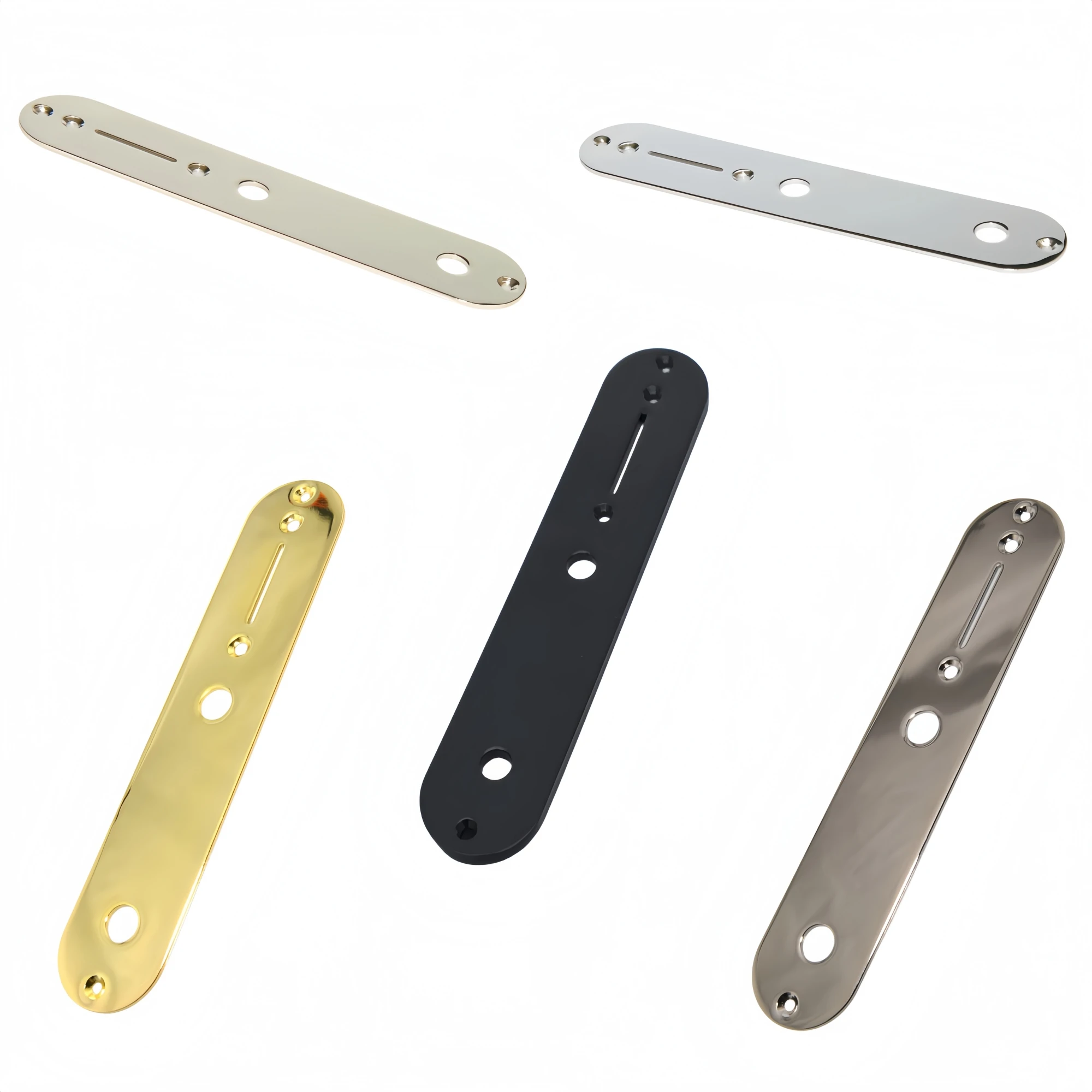 Miwayer Telecaster Control Plate – 5 Colors Silver/Gold/Black, Anti-Interference Metal – Ideal for Fender TL Pickup System & DIY