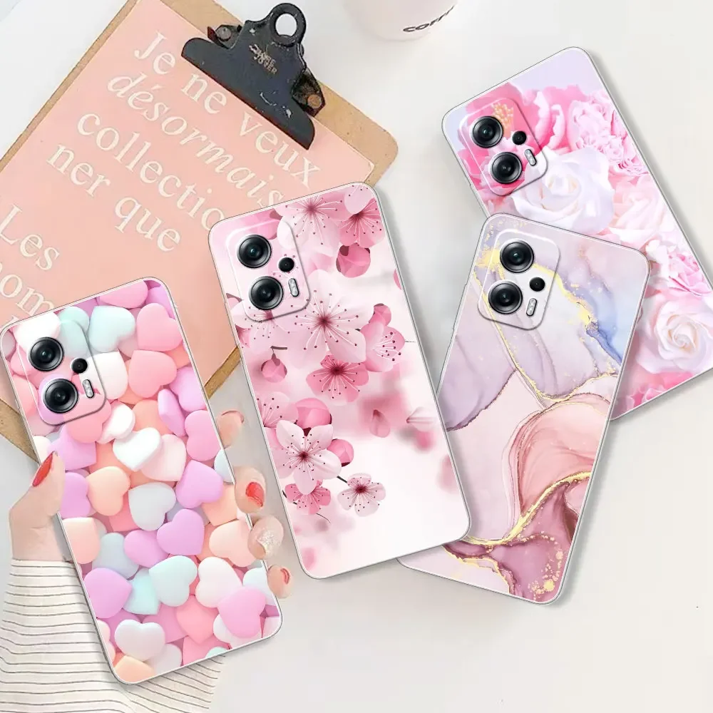 For POCO X4 GT 5G Case For Xiaomi Poco X4 GT Cover Patterned Clear Bumper TPU Silicone Soft Cases Coque For POCO X4 GT 5G Fundas