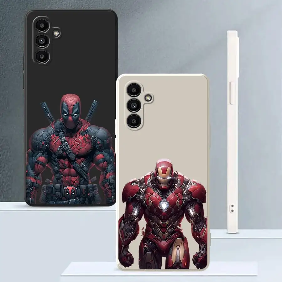 Чехол Ironman Deadpool для Samsung Galaxy A71 A73 A53 A50 A56 A04 A06 A03 A30s A05 A02s A20s Soft Cover