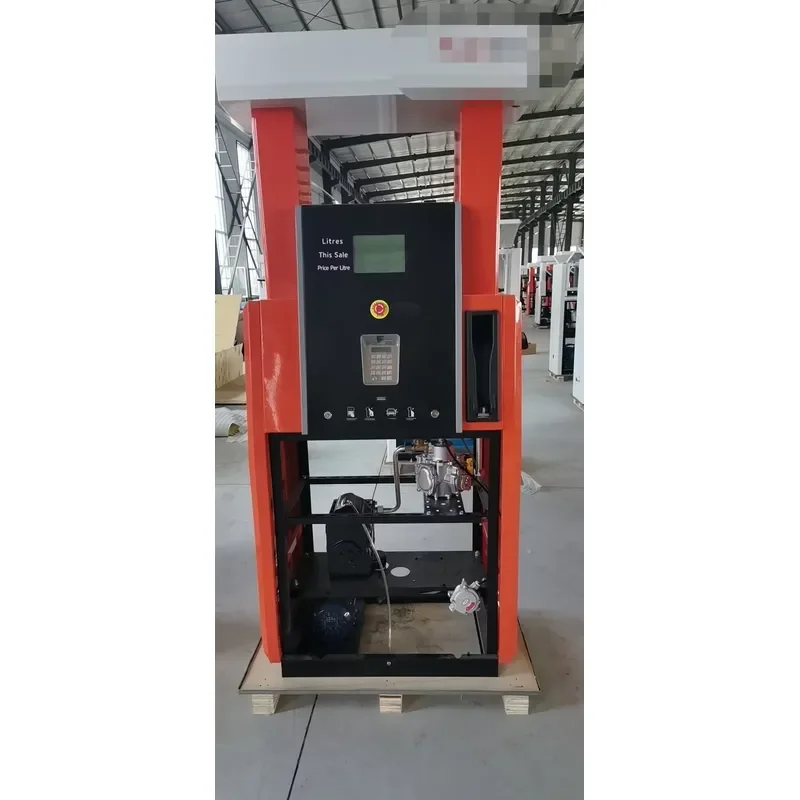 Station Two Products Four Nozzles Petrol Pump Fuel Dispenser