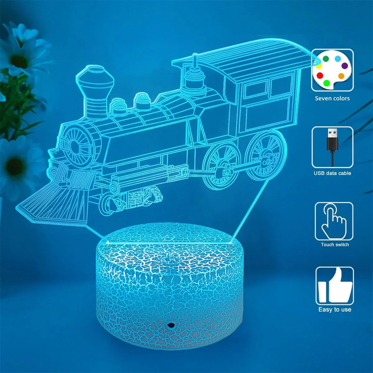 

2025 Hot Sale 3D Acrylic Dump Truck Night Light Desk Accent Light Waterproof Indoor Outdoor Use 3D optical illusion lamp