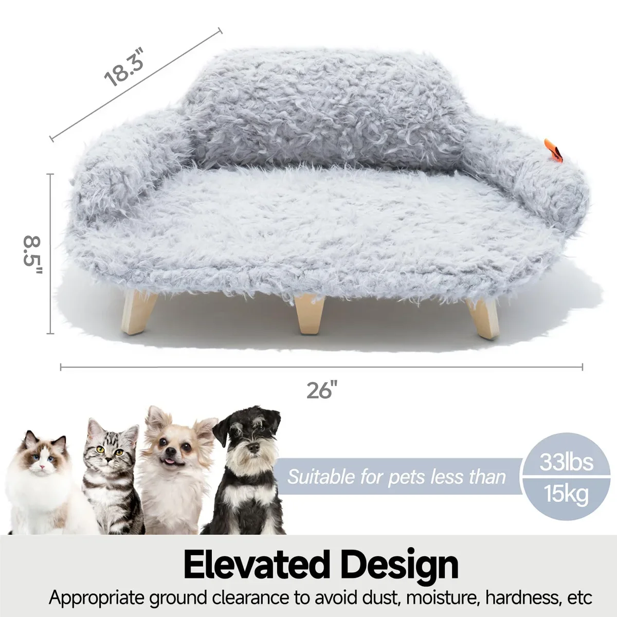 Meow Wangye Wooden Pet Bed Internet Celebrity Cat Kennel Winter Four Seasons Universal Removable Cat Bed