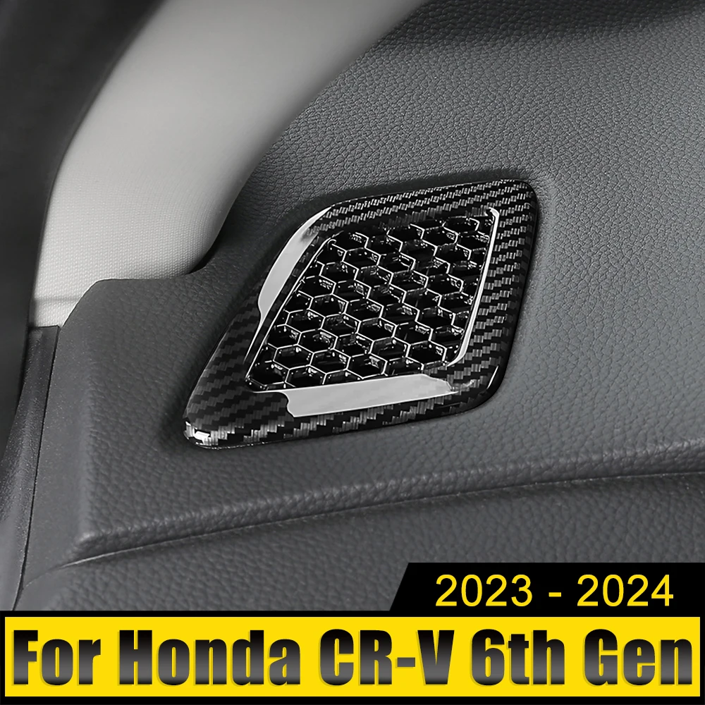 Car Accessories For Honda CR-V CRV 6th Gen 2023 2024 2025 Hybrid ABS Dashboard Panel Side Air Conditioning Vent Outlet Stickers