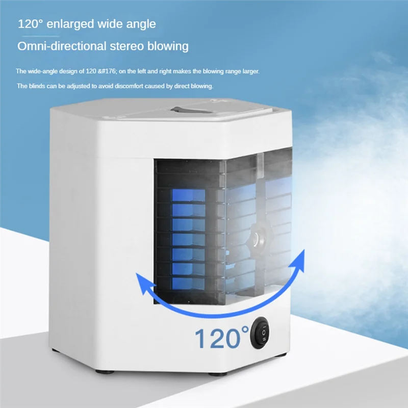 Mini Air Conditioning Fan Desktop Cooler Fan USB Portable Spray Humidifier Water Cooling Fan For Bedroom And Desktop Easy To Use