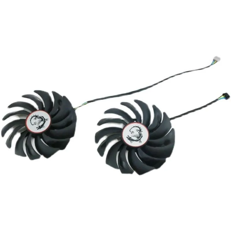 DT21 Cooling Fan Replacement for MSI RTX 3060 3060ti RX 6700 XT Dragon X for Graphics Cards for Graphics Fan Cooler Black