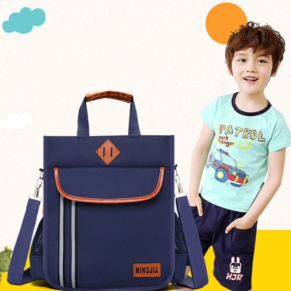 

Fashion Canvas Book Bag Zipper Nylon Inclined Shoulder Bag Handbag Large Capacity Elementary School Backpack Girls