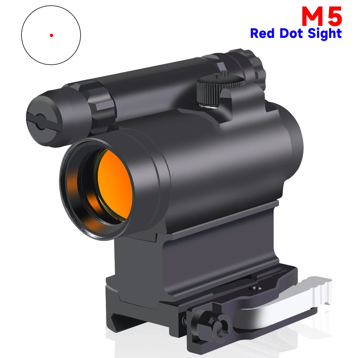 

Tactical M5 Red Dot Sight with Quick Disassembly Hunting Optical Compact Scope Airsoft Reflex Dot Sight for 20mm Rail Mount