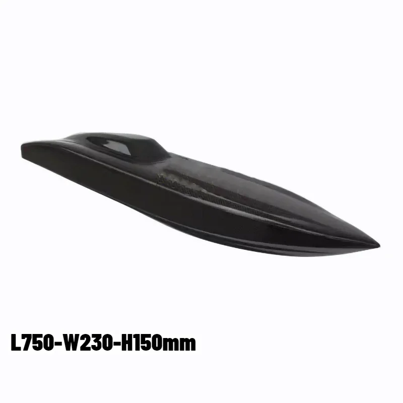 L750-W230-H150mm Carbon Fiber Deep O-Boat Hull, Extract Vacuum RC Speedboat/Brushless Electric Model Boat