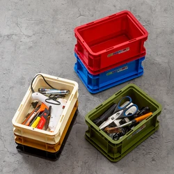 【Epeiushome】 industrial style stackable storage box desktop sundries finishing box tool storage box picnic camping