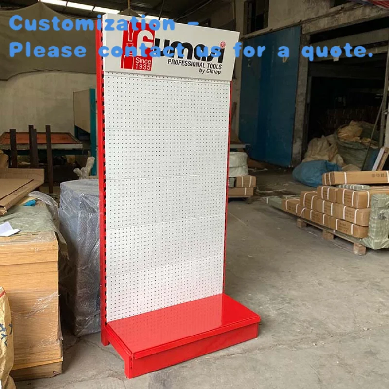 

custom.China Single Side Pegboard Espositore Gondolas De Exhibition Supermercado Display Rack Gondola Supermarket S