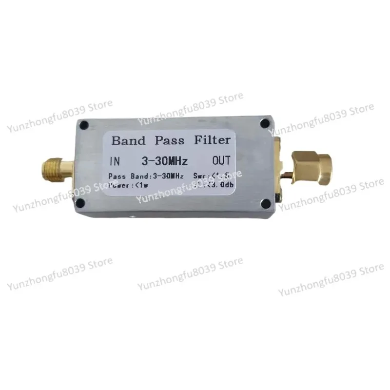 

3-30MHz Bandpass Filter for BPF Receiving, Anti-jamming, Protection against Medium Wave and FM Broadcast Interference
