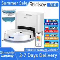 Redkey R10 Robot Vacuum Cleaner 2-in-1 Auto Vacuum Mop Wiping Function LiDAR Navigation Strong 4000Pa Suction Power 4 L Dust Bag