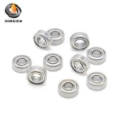 10PCS Bearing R2 R2ZZ R2Z R2-2Z 1/8X3/8X5/32 inch 3.175X9.525X3.967 Ball Bearings Single Row Deep Groove Ball Bearings