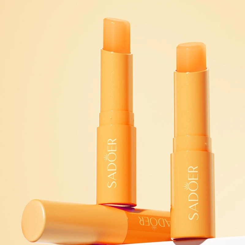 Baume à lèvres à la vitamine C, 2.7g, nourrissant, hydratant et hydratant, nourrissant, durable, prévient les fissures, réparation, soins quotidiens