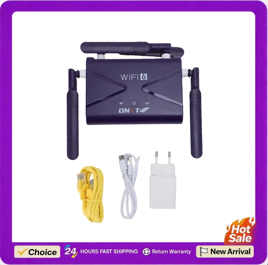 Professional WiFi6 LTE Wireless Router 300Mbps High-Speed 4G CPE LTE Router with SIM Card Slot 4 Antennae for Phone Laptop PC