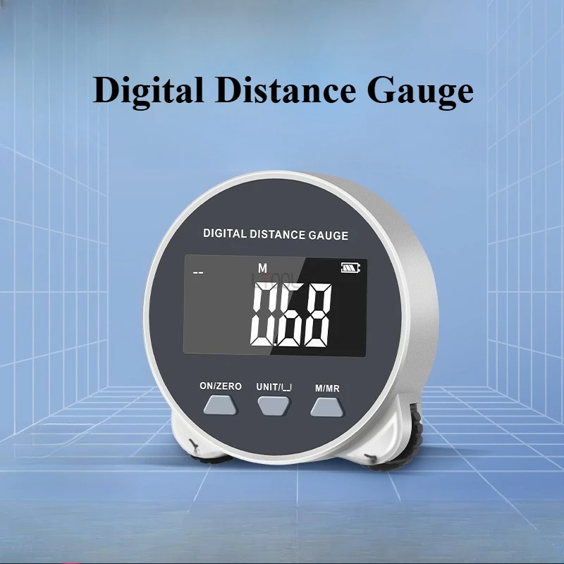 

Portable Digital Distance Gauge 0-200m Mini Electronic Tape Measure Multifunctional Micro Roller Ruler Curve Distance Meter Tool