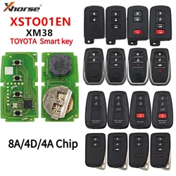 Xhorse XSTO01EN VVDI XM38 Smart Key 8A 4D 4A BA Chip for Toyota Lexus Updated Version Support 312-433mhz