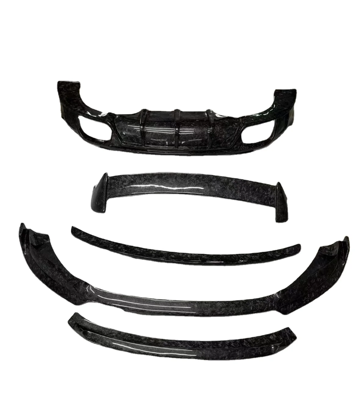 

Forged Carbon Fiber Front Rear Lip Diffuser Side Skirts Roof Spoiler Tyk Style Body Kit for Porsche Macan 2020 Bodykit