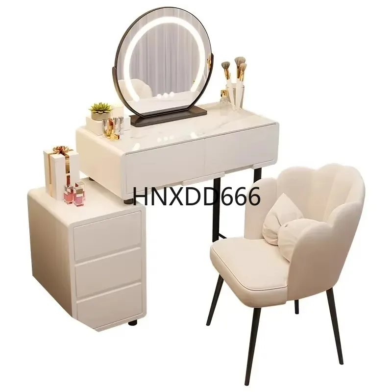 

Скандинавский туалетный столик для макияжа, европейское зеркало, роскошный туалетный столик для хранения, мебель для спальни Penteadeiras De Maquiagem