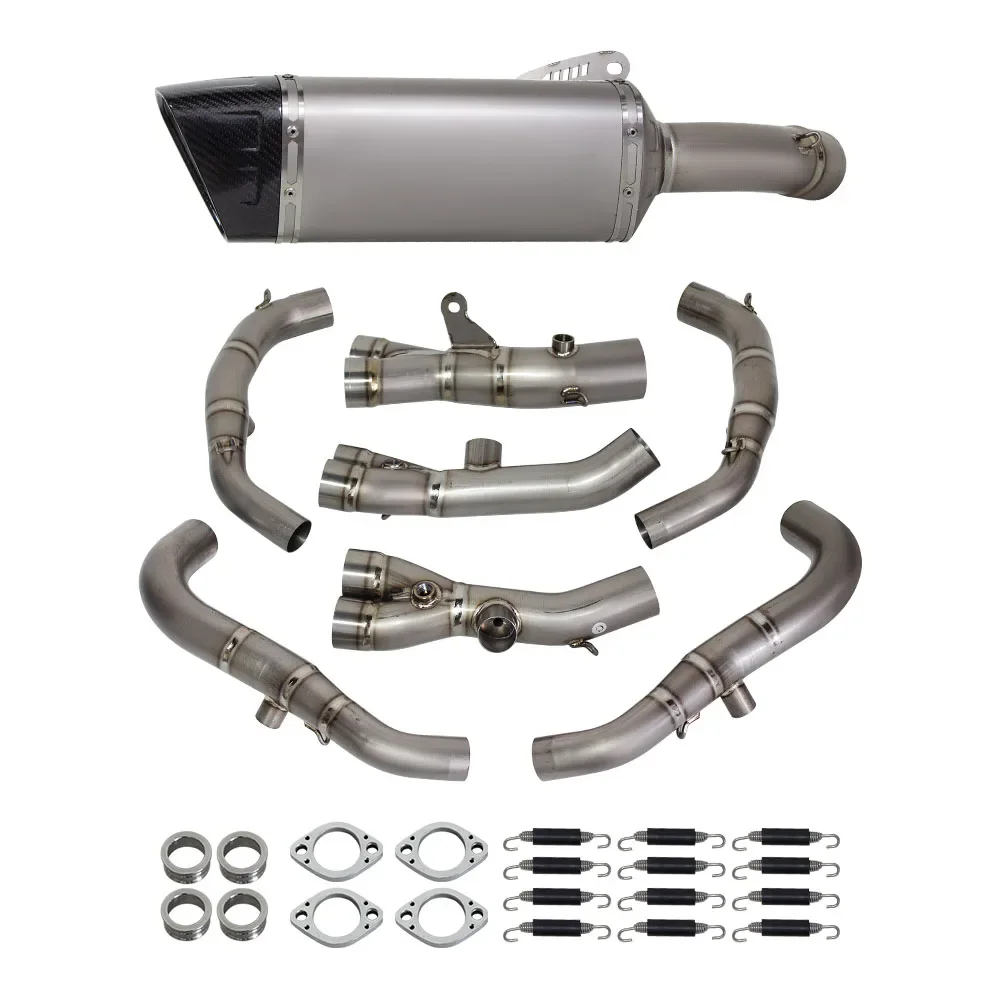 High Performance Full Titanium Exhaust Muffler Motorcycle Exhaust slip on Pipe System for  R6 2017-2025