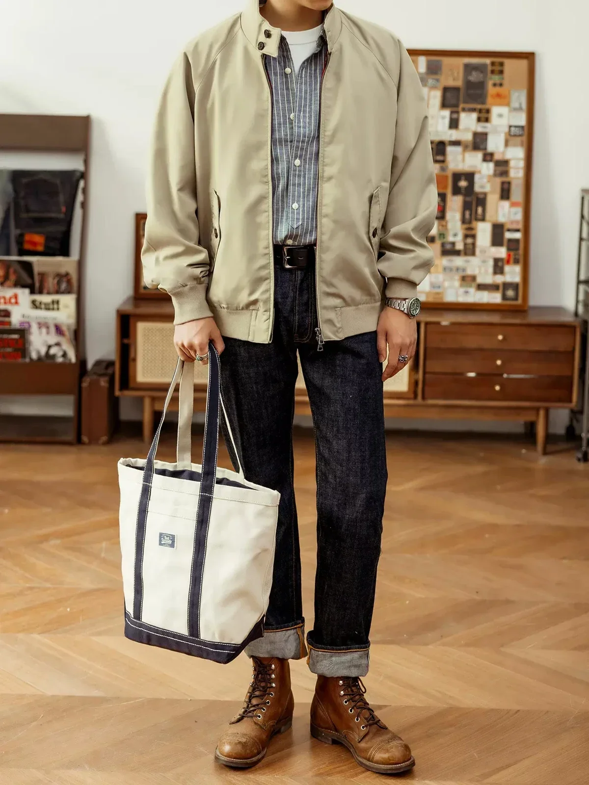 

Red Tornado Classic British Style Jacket Timeless Menswear Golf Jacket Windbreaker