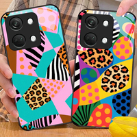 Leopard polka dots For OnePlus Nord CE N3 N30 N2 N20 4 2T 2 Lite 5G Ace 5 2V 6 7 10 8 9 12 13 Tempered glass phone case black
