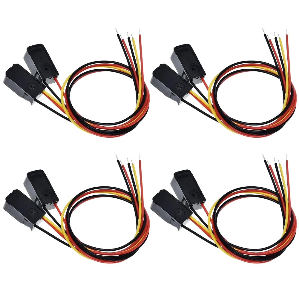 4 Pairs Break Beam Sensor Counting Module Split Through-Beam Photoelectric Switch For Apply Relay, K60, PLC, Microcontroller
