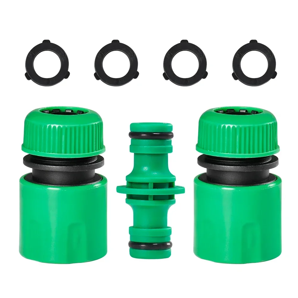 Horticultural universal irrigation green quick connect 4-point water connector nipple docking watering sprinkler pipe connector