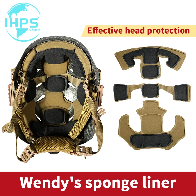 Imagem -02 - Wendy Helmet Suspension System Kit de Preenchimento de Espuma de Memória Capacete para Equipe Sistema Suspenso Strap Pad