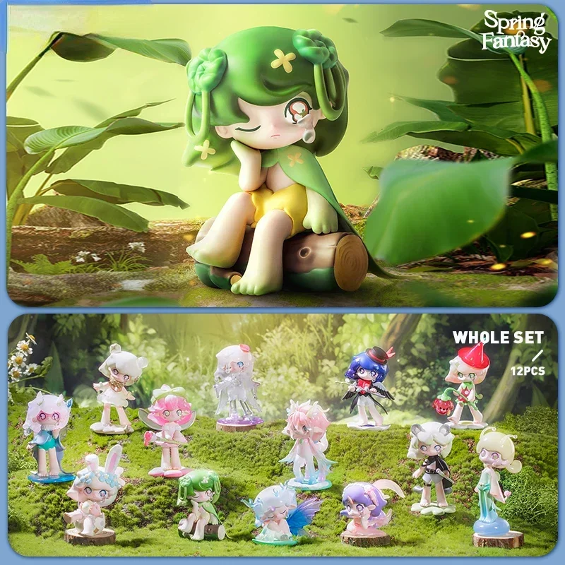 POP MART Azura Spring Fantasy Series Blind Box Toy Caja Ciega Cute Kawaii Doll Action Figure Toys Kid Surprise Model Mystery Box