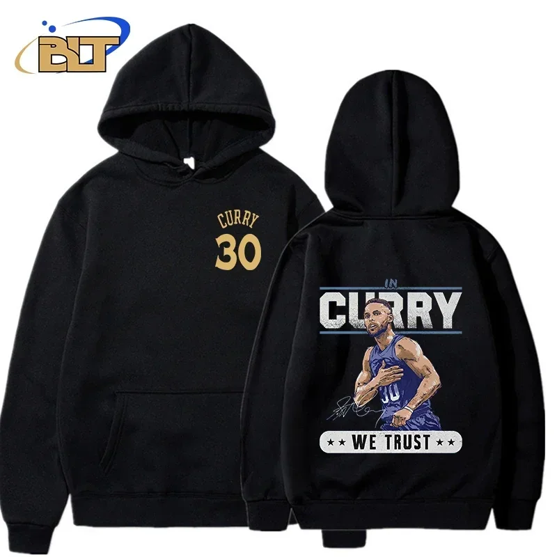 2024stephen curry double-sided printed adult hoodie loose large size sports sweatshirt casual top for men and women