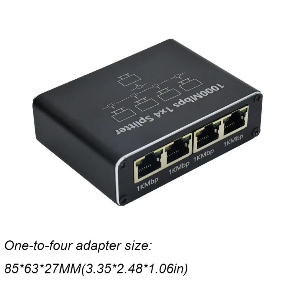 Simultaneous Networking Network Splitter RJ45 Cat6/7/8 Gigabit Ethernet Splitter USB Power Cable Multi-function