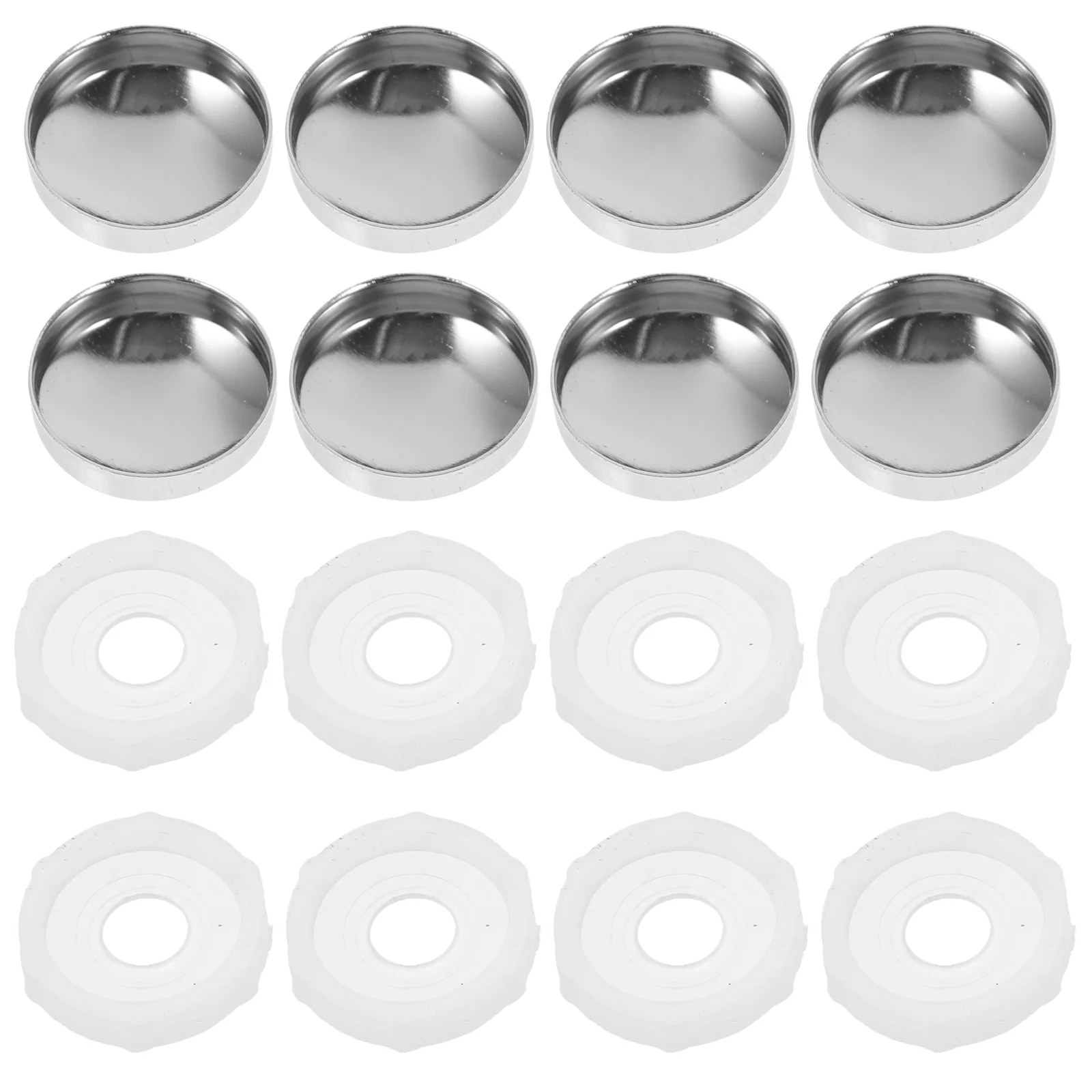 

100 Pcs Large Tooth Mirror Nail Bolt Cap Advertising Support Decorative Sign Caps Glass Frame Board